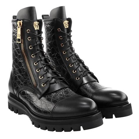 versace men boot|Versace couture shoes men's.